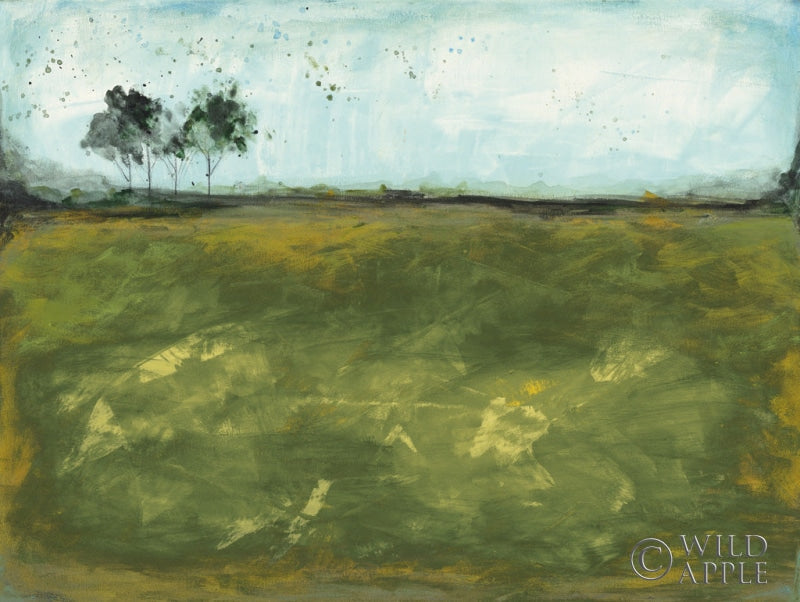 Reproduction of Over the Meadow Green by Courtney Prahl - Wall Decor Art