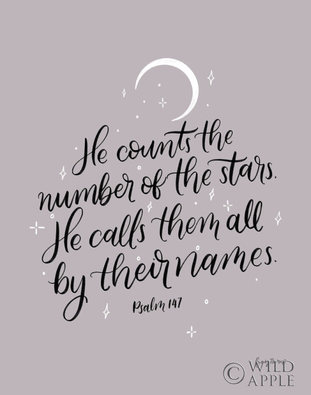 Reproduction of He Counts the Stars Crop by Becky Thorns - Wall Decor Art