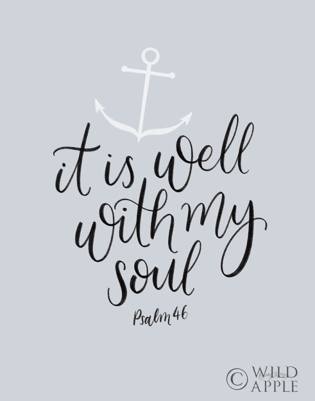 Reproduction of It is Well With My Soul Crop by Becky Thorns - Wall Decor Art