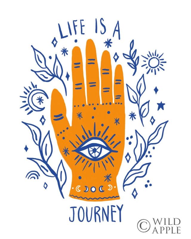 Reproduction of Palm Reading I by Farida Zaman - Wall Decor Art