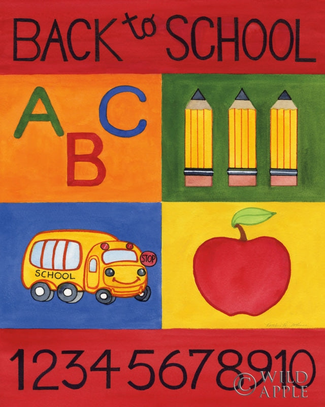Reproduction of Back to School by Kathleen Parr McKenna - Wall Decor Art