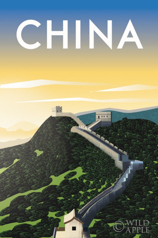 Reproduction of China by Omar Escalante - Wall Decor Art