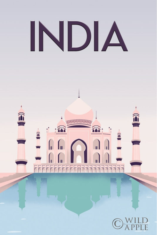 Reproduction of India by Omar Escalante - Wall Decor Art