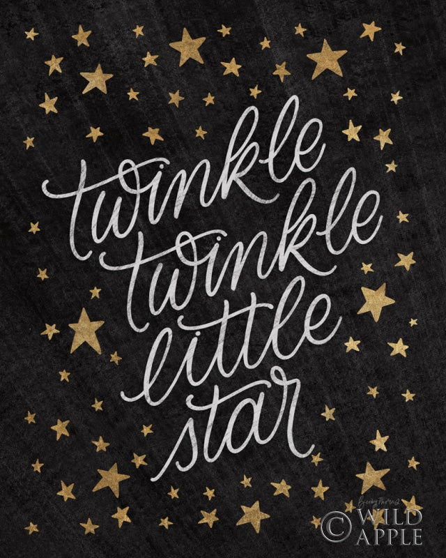 Reproduction of Boho Nursery VIII Black Gold by Becky Thorns - Wall Decor Art