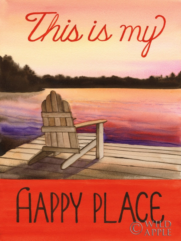 Reproduction of This is my Happy Place by Kathleen Parr McKenna - Wall Decor Art