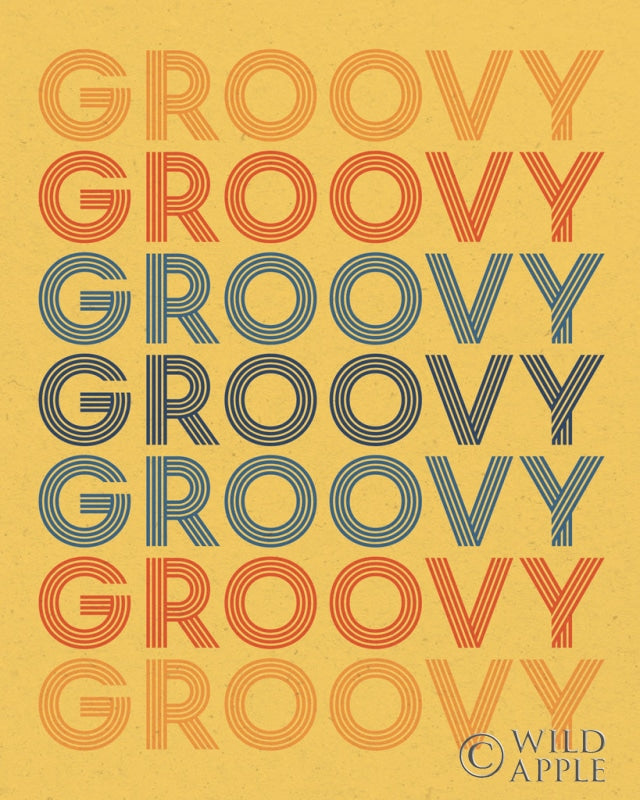 Reproduction of Retro Words I by Wild Apple Portfolio - Wall Decor Art