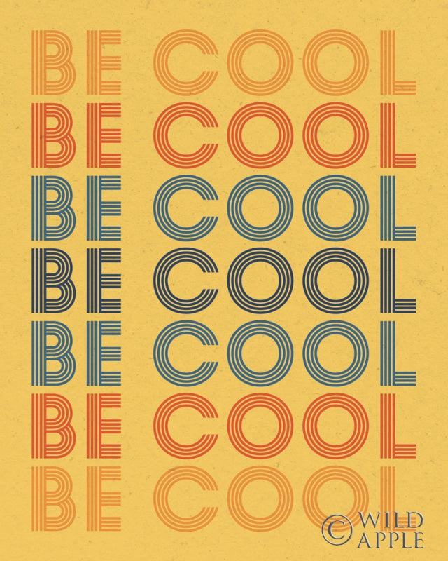 Reproduction of Retro Words II by Wild Apple Portfolio - Wall Decor Art