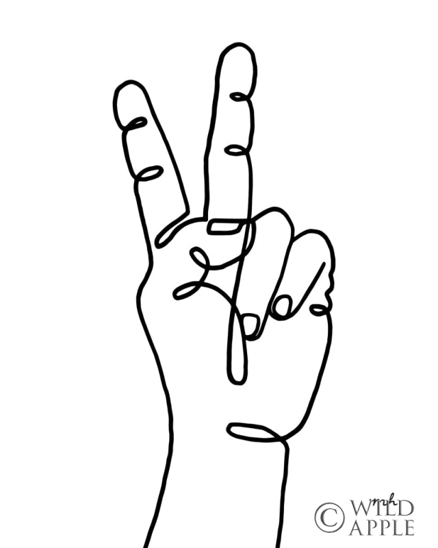 Reproduction of Happy Hands I by Moira Hershey - Wall Decor Art