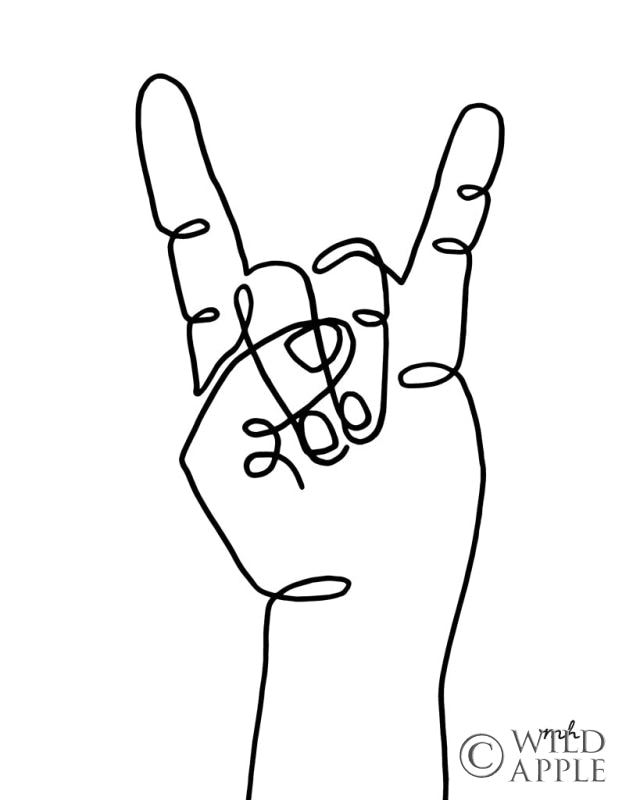 Reproduction of Happy Hands II by Moira Hershey - Wall Decor Art