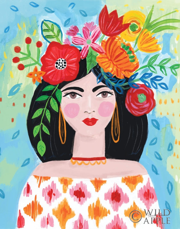 Reproduction of Boho Girl II by Farida Zaman - Wall Decor Art