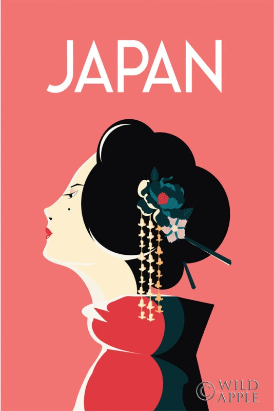 Reproduction of Japan by Omar Escalante - Wall Decor Art