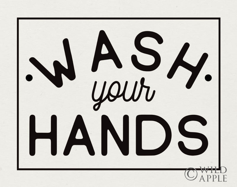 Reproduction of Bathroom Rules I by Wild Apple Portfolio - Wall Decor Art