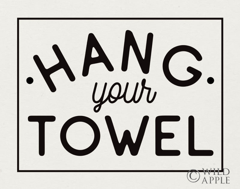 Reproduction of Bathroom Rules II by Wild Apple Portfolio - Wall Decor Art