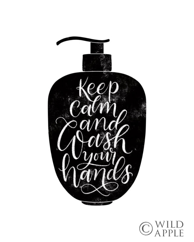 Reproduction of Wash Your Hands II by Becky Thorns - Wall Decor Art