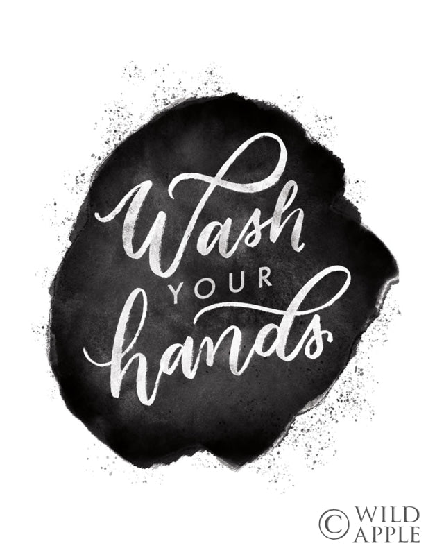 Reproduction of Wash Your Hands V by Becky Thorns - Wall Decor Art
