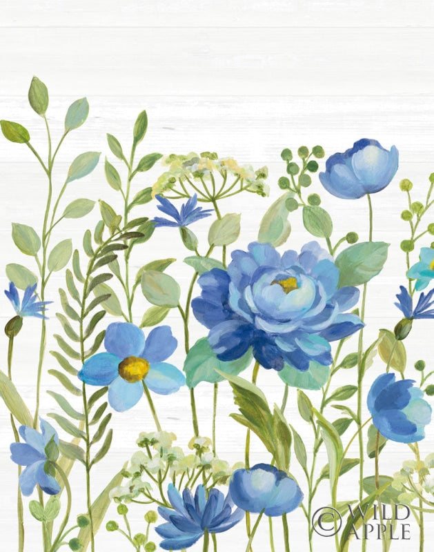 Reproduction of Botanical Blue VII by Silvia Vassileva - Wall Decor Art