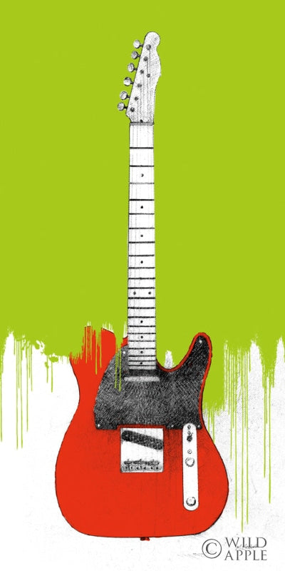 Reproduction of Garage Band I Paint by Mike Schick - Wall Decor Art