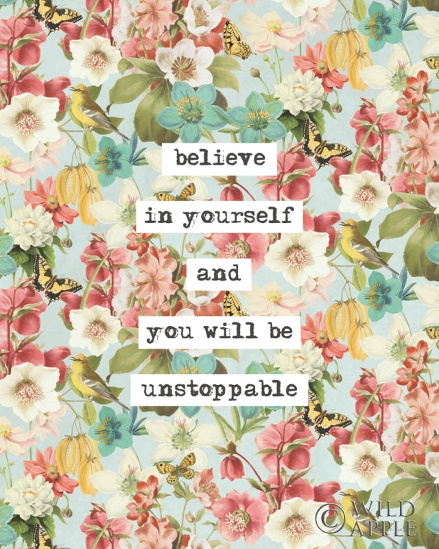 Reproduction of Cottage Fields Sentiments I by Katie Pertiet - Wall Decor Art