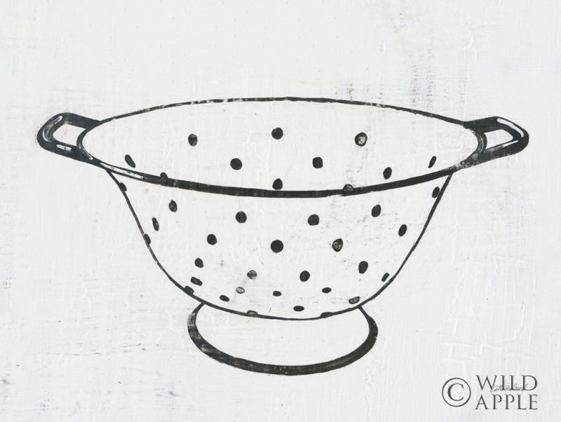 Reproduction of Retro Colander by Kathrine Lovell - Wall Decor Art