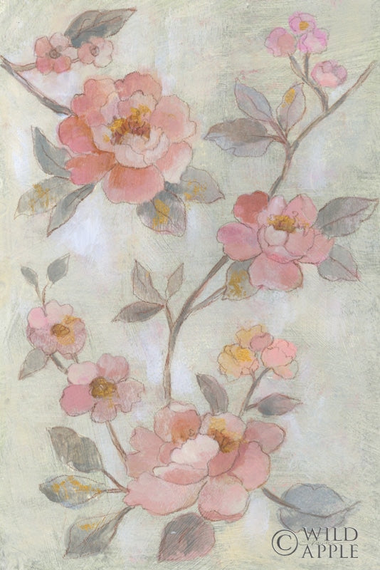 Reproduction of Romantic Spring Flowers I by Silvia Vassileva - Wall Decor Art