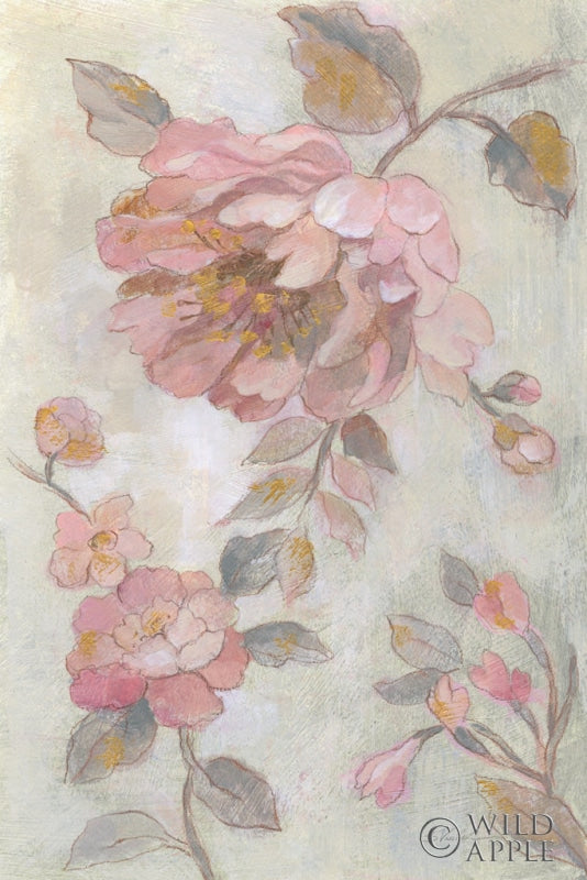 Reproduction of Romantic Spring Flowers II by Silvia Vassileva - Wall Decor Art