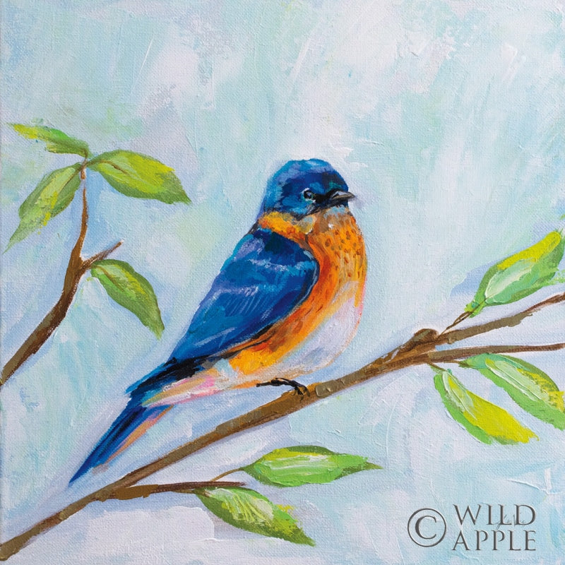 Reproduction of Bluebird by Jeanette Vertentes - Wall Decor Art