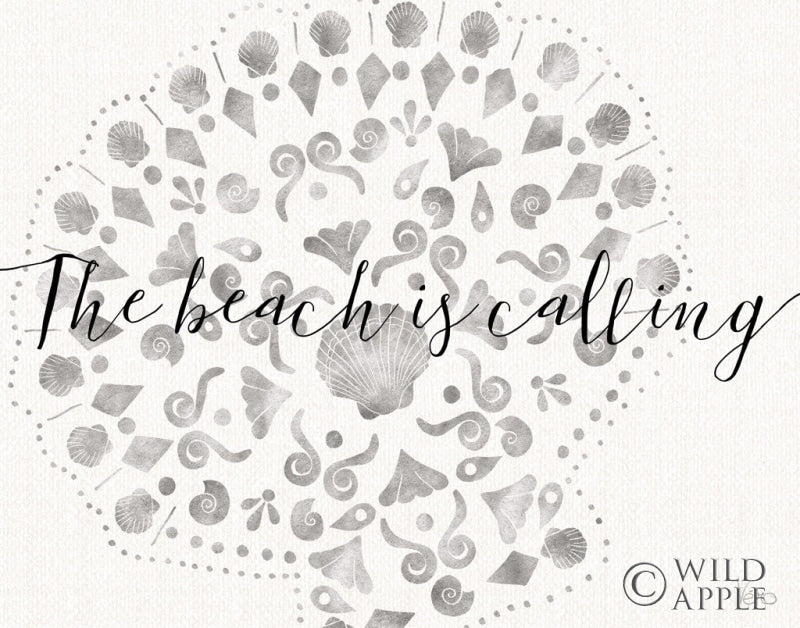 Reproduction of Sea Charms V Silver by Veronique Charron - Wall Decor Art