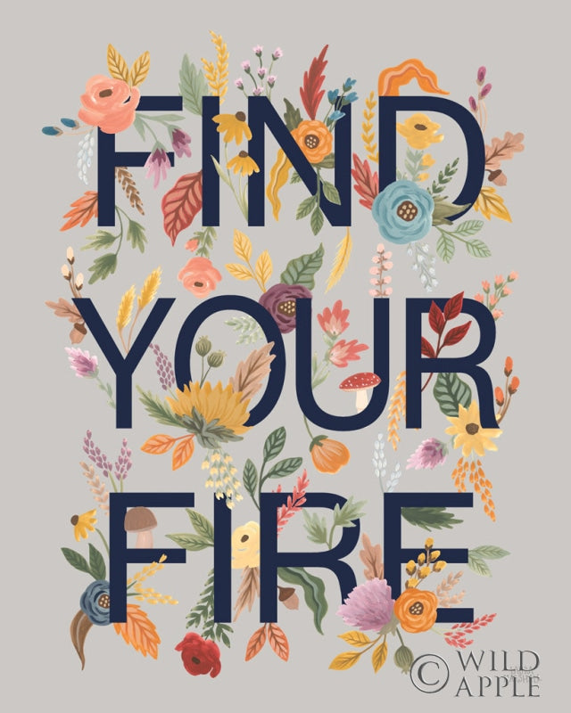 Reproduction of Harvest Garden III Gray by Laura Marshall - Wall Decor Art