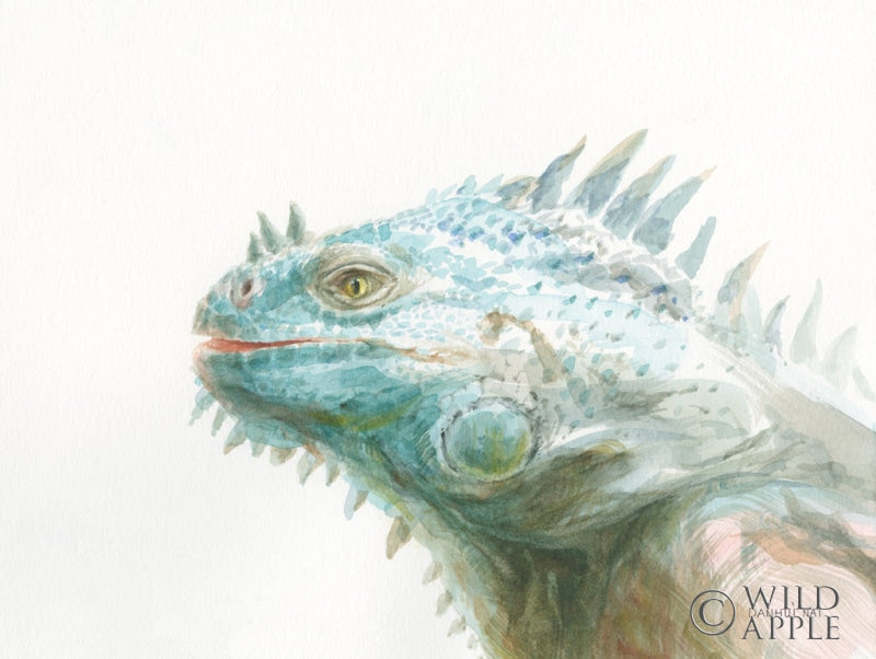 Reproduction of Tropical Iguana by Danhui Nai - Wall Decor Art