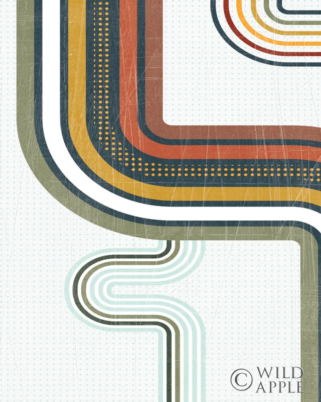 Reproduction of Retro Subway I Teal Crop I by Melissa Averinos - Wall Decor Art