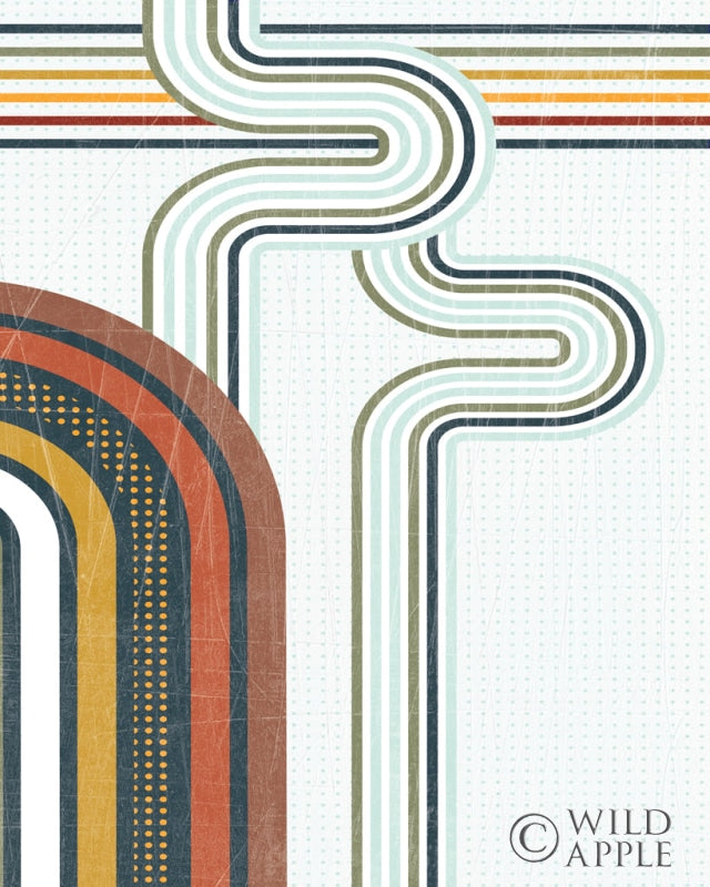 Reproduction of Retro Subway I Teal Crop II by Melissa Averinos - Wall Decor Art