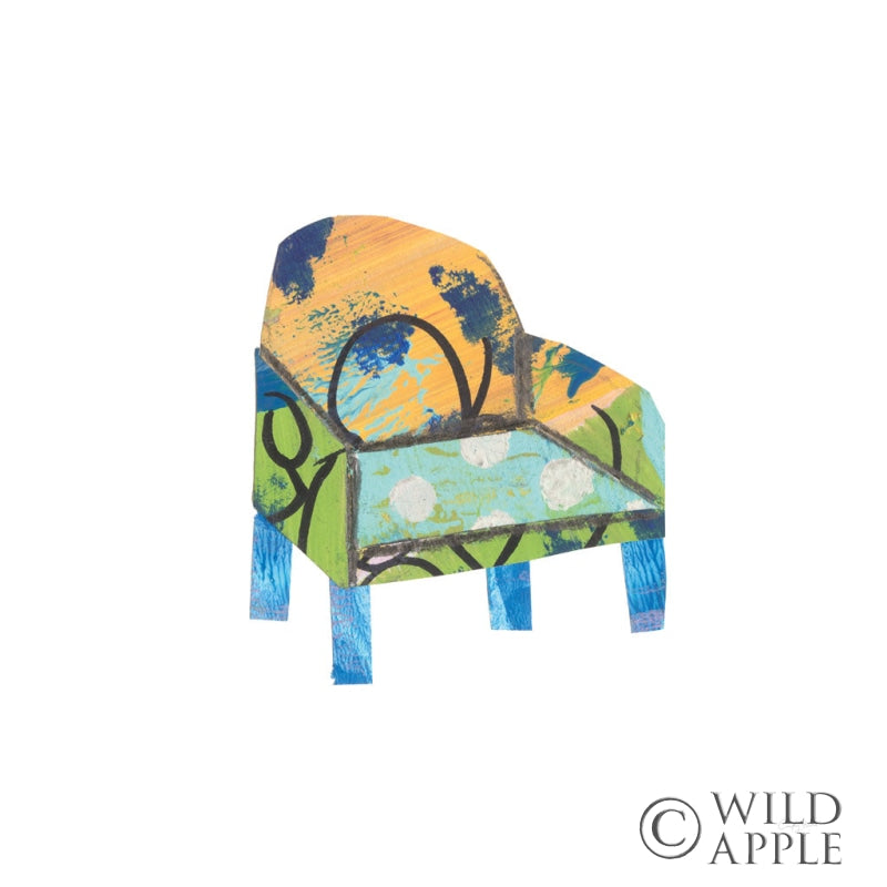 Reproduction of Mod Chairs II by Courtney Prahl - Wall Decor Art
