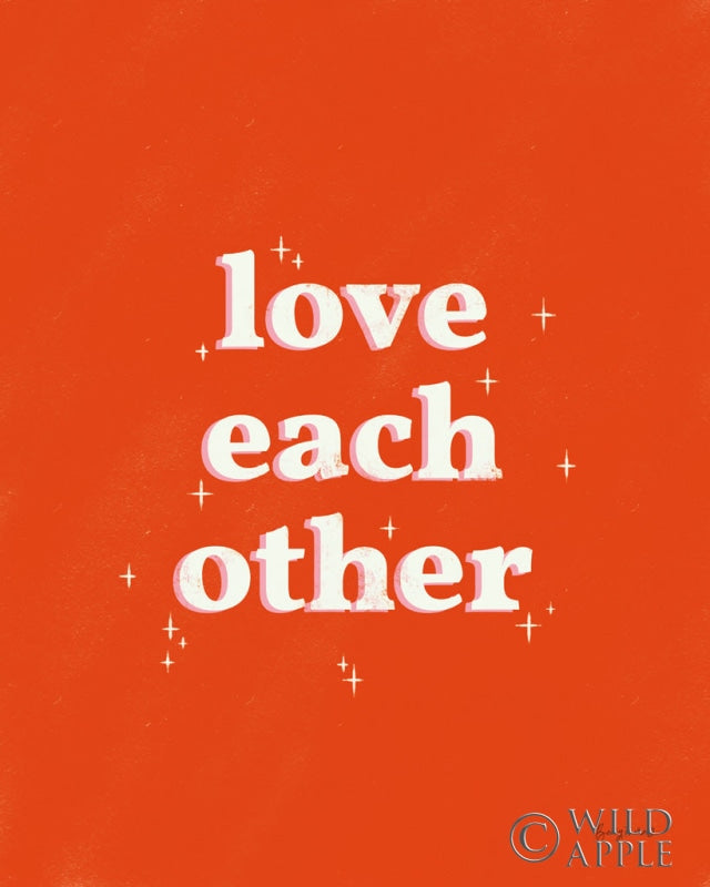 Reproduction of Love Each Other by Becky Thorns - Wall Decor Art