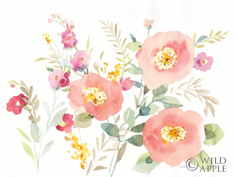 Reproduction of Watercolor Jewels II Bold by Danhui Nai - Wall Decor Art