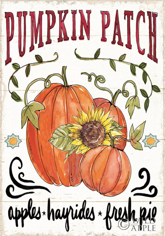 Reproduction of Harvest Times VII Sunflower FLAG by Anne Tavoletti - Wall Decor Art