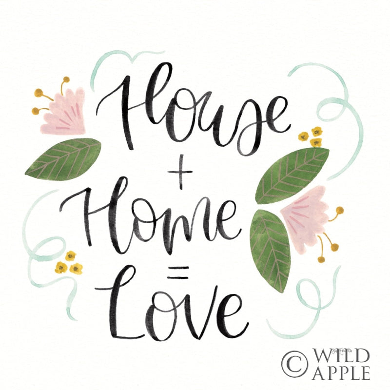 Reproduction of Home Sweet Home III Green by Jenaya Jackson - Wall Decor Art