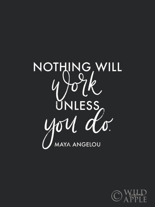 Reproduction of Words of Wisdom II BW by Becky Thorns - Wall Decor Art