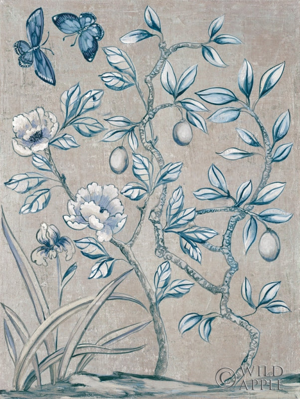 Reproduction of Shimmering Garden I Navy by Julia Purinton - Wall Decor Art