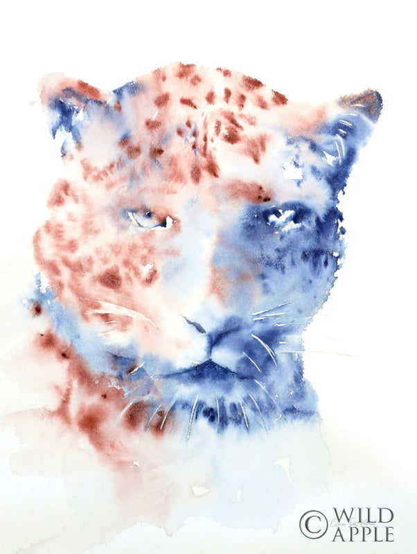 Reproduction of Copper and Blue Cheetah by Aimee Del Valle - Wall Decor Art