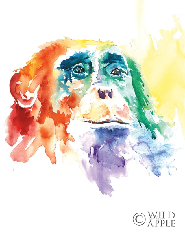 Reproduction of Chimpanzee I by Aimee Del Valle - Wall Decor Art