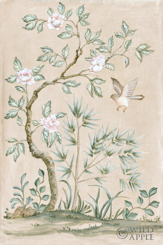 Reproduction of Spring Mural II Tan by Julia Purinton - Wall Decor Art