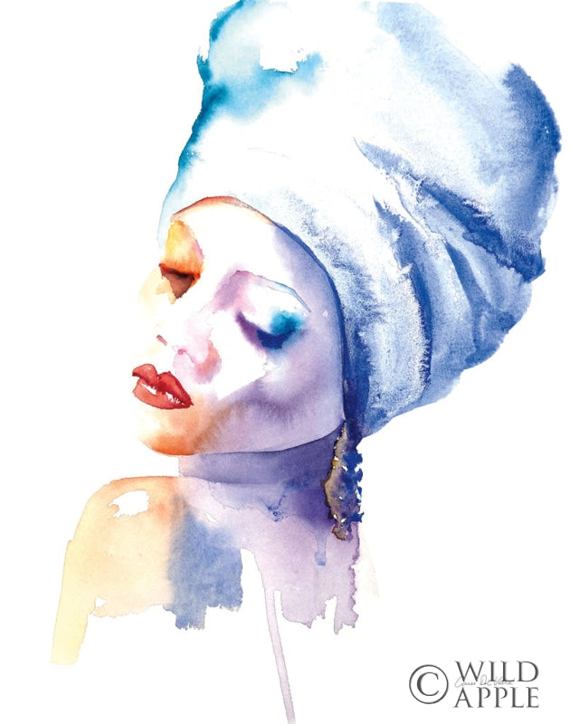 Reproduction of Woman in Blue by Aimee Del Valle - Wall Decor Art