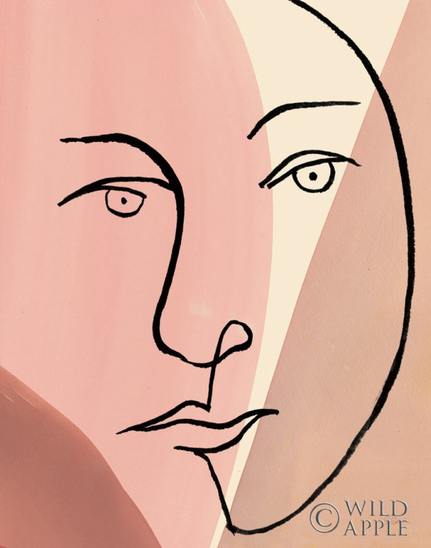 Reproduction of Ink Women IV Colorblock by Sue Schlabach - Wall Decor Art