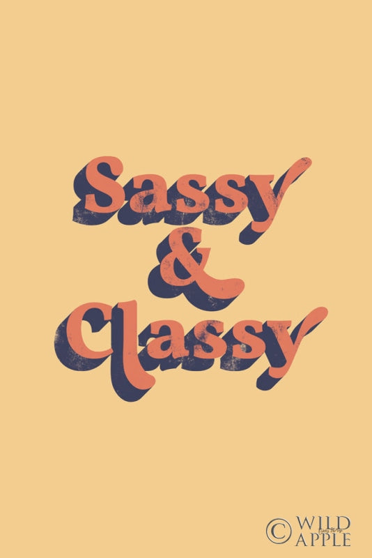Reproduction of Sassy and Classy by Becky Thorns - Wall Decor Art