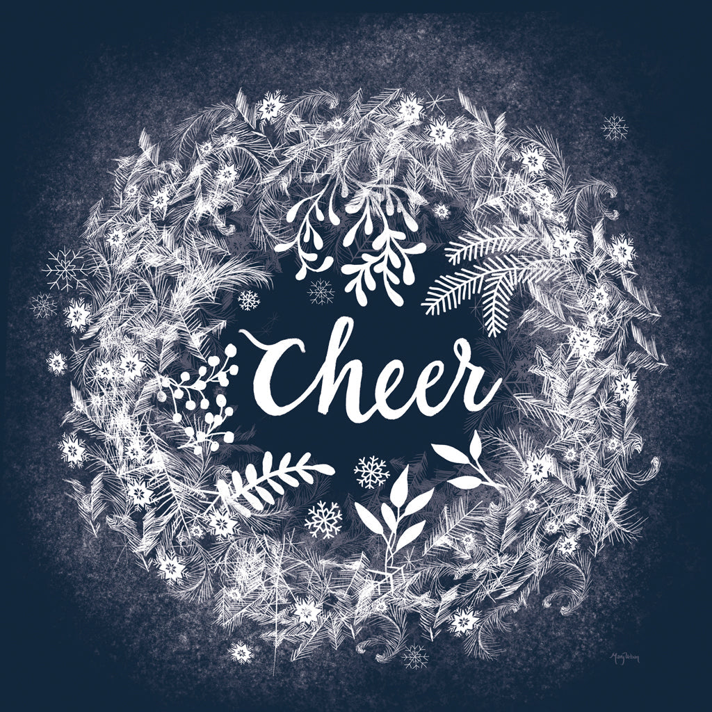 Reproduction of Frosty Cheer Blue by Mary Urban - Wall Decor Art