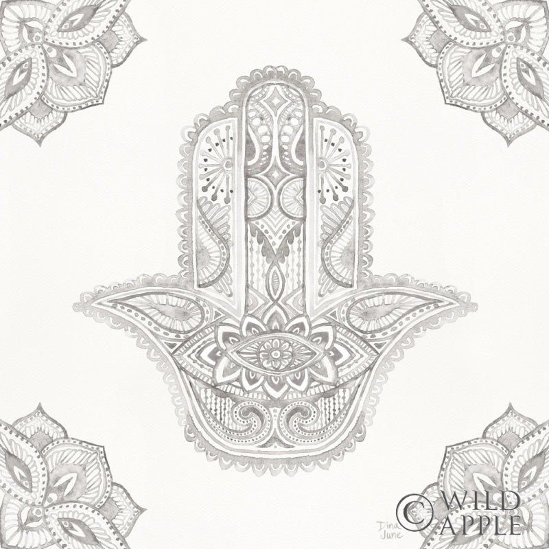 Reproduction of Touch of Hamsa I by Dina June - Wall Decor Art