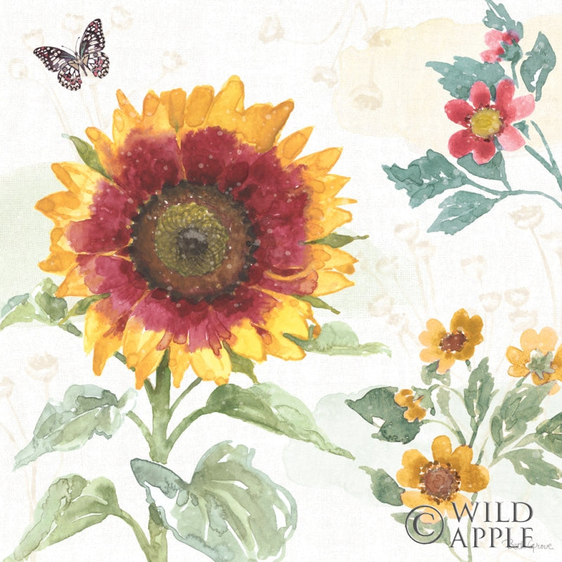 Reproduction of Sunflower Splendor VII by Beth Grove - Wall Decor Art