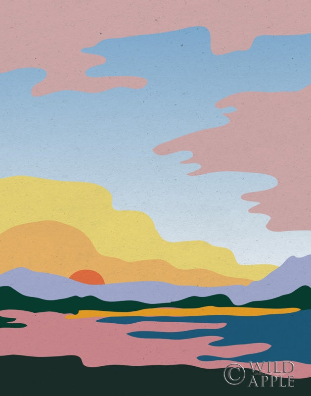 Reproduction of Hills and Valleys III by Sara Zieve Miller - Wall Decor Art