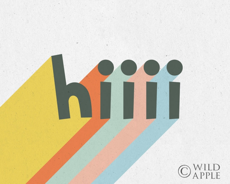 Reproduction of Rainbow Words VI Crop by Moira Hershey - Wall Decor Art