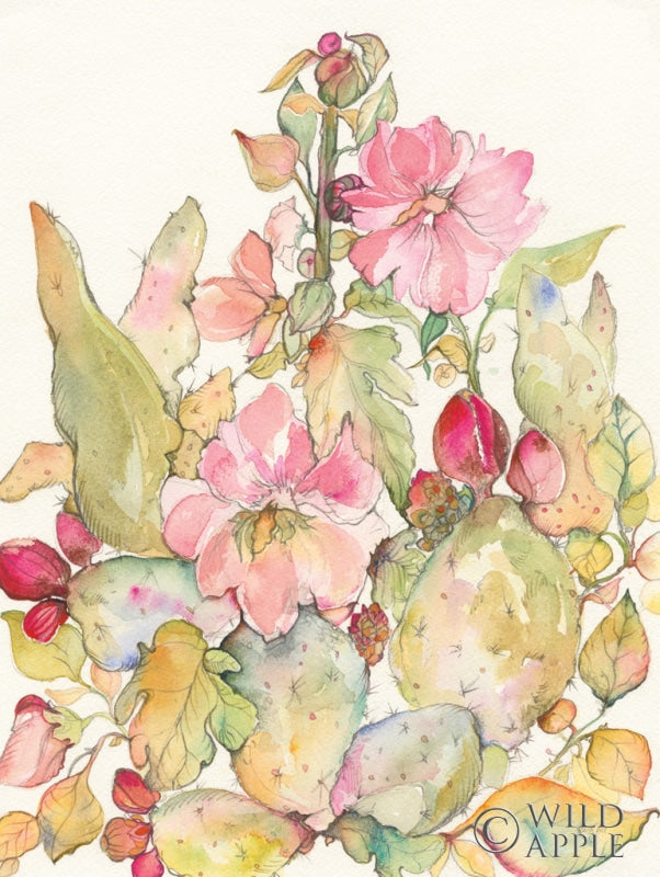 Reproduction of Cactus Blooms by Kristy Rice - Wall Decor Art